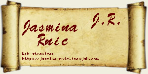 Jasmina Rnić vizit kartica